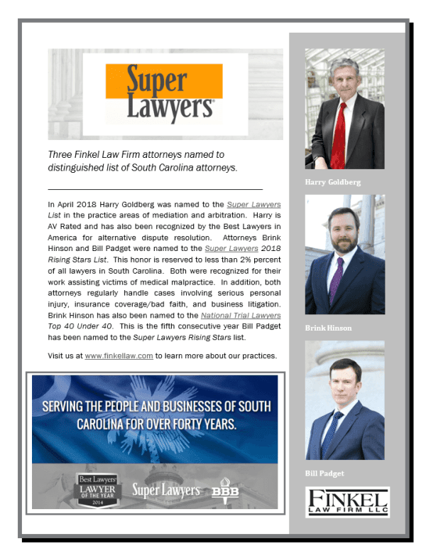Super Lawyers recognition article 